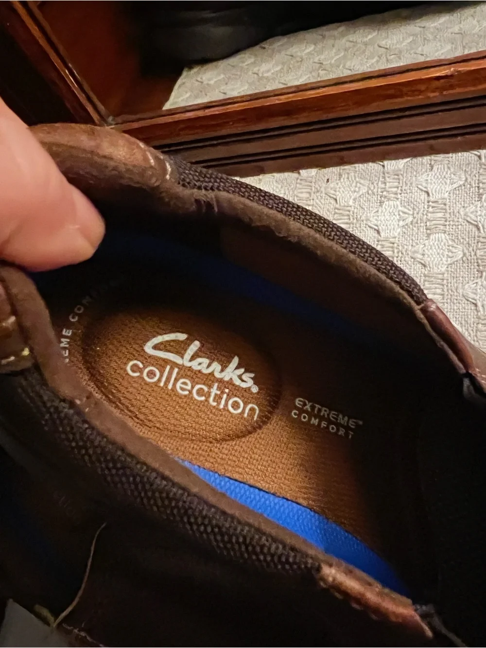 CLARK'S‎ Classic Slip On Bradley Free Leather Loafers Brown Black Men's Size 11